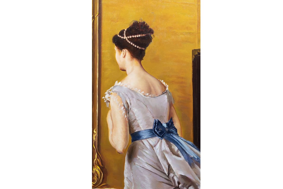 De Jonghe Looking Glass Replica on Craftestan - Timeless Artistry and Charm