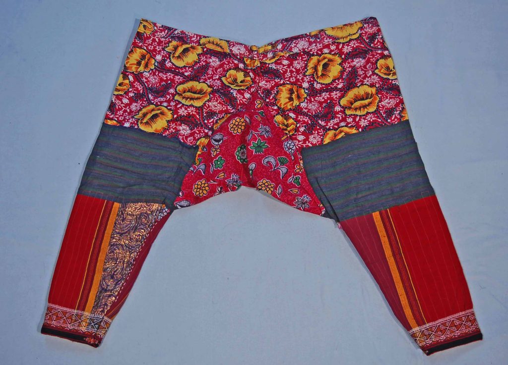 Embroidered Woman's Underpants Made by Turkmen Artisans. Persian fashion history