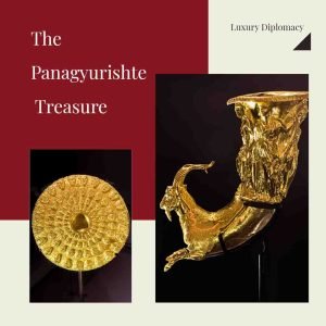 A gold vessel from the Panagyurishte Treasure featuring intricate design work representative of the Persian and Hellenistic era